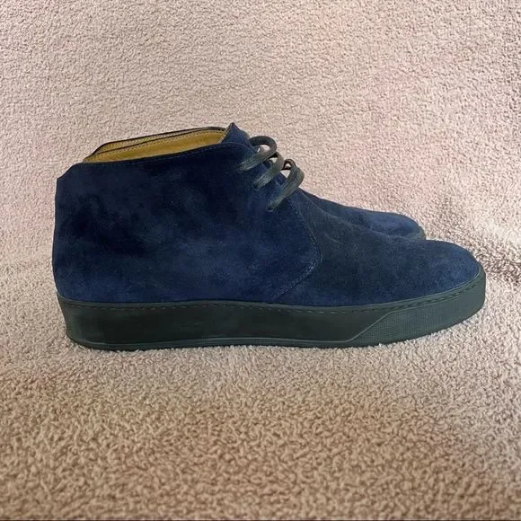 J. Fitzpatrick Navy Blue Suede Chukka Boot Men’s Size 11 マーカス」ネイビーブルー スエード チャッカブーツ UK 9 F  main image 4